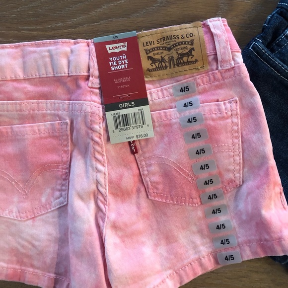2 Pairs NWT Levi’s girls shorts - Picture 7 of 10